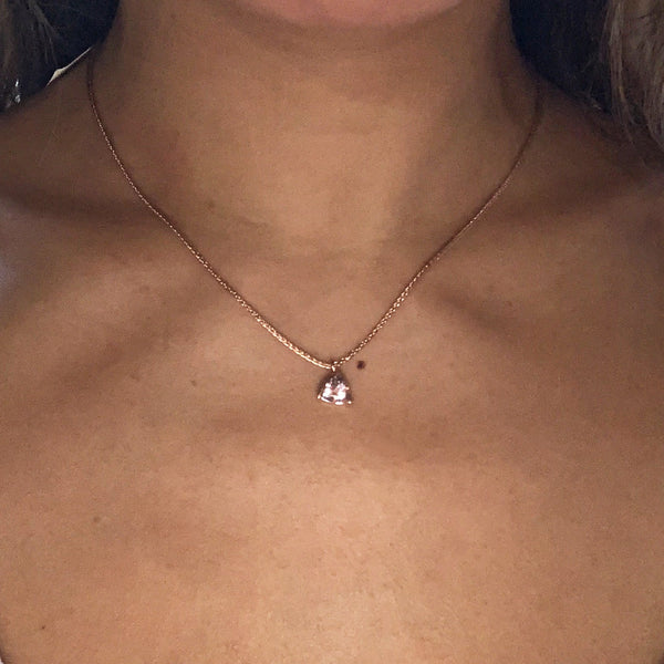 π Necklace in Rose Gold