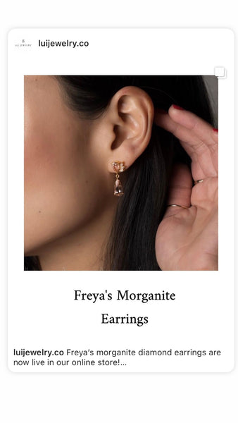 Freya's Morganite Earrings