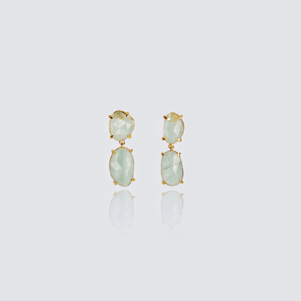 Aquamarine Yvaine Throne Earrings